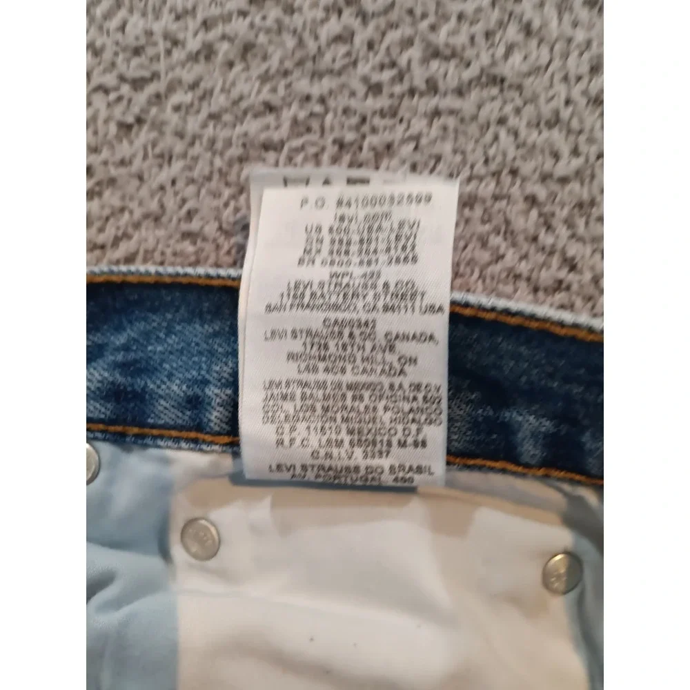 Levis 560 Comfort‎ Fit Jeans Men 33x34 Relaxed Tapered Blue Denim